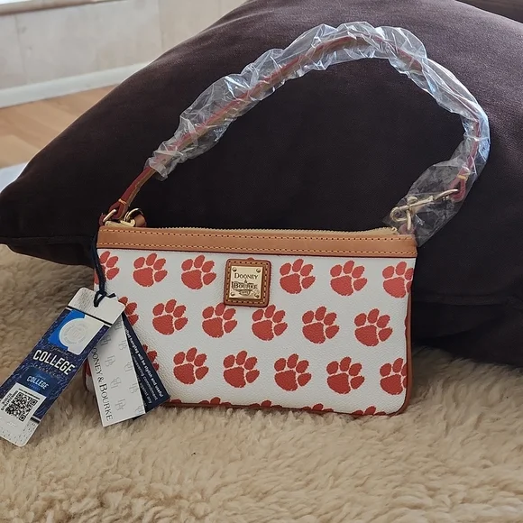 Dooney Bourke Bags Adorable Nwt Dooney Bourke Clemson Tiger Paw Small Bag Poshmark